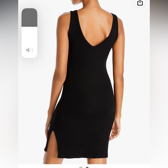 Michael Lauren Akira V-neck dress navy blue - Picture 3 of 5